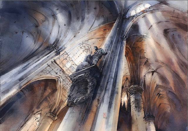 Израильская Правда. выставка урбанистических акварелей откроется второго января 2024 года в Хайфе