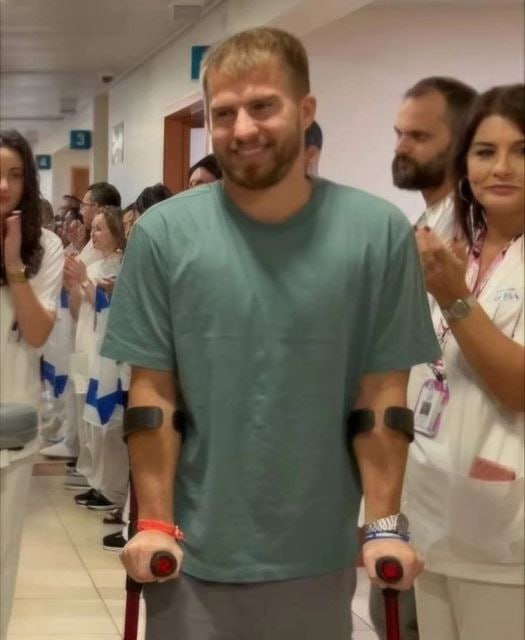 Бен Биньямин был серьезно раненый в кибуце Рэим присоединился к паралимпийской сборной Израиля