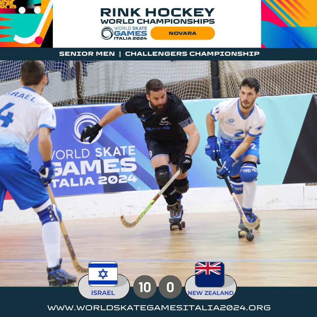 Израильская Правда — Чемпионат мира по роллеркею (rink hockey) в Новара, Италия