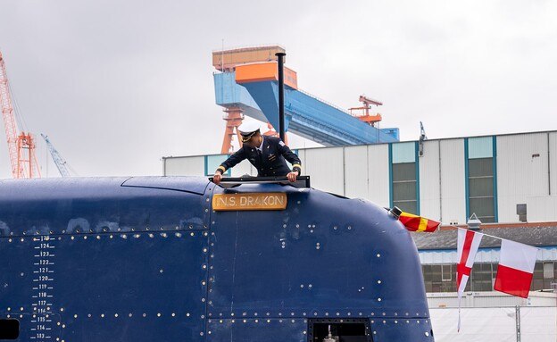  на судостроительной верфи в Киле состоялась церемония официального присвоения имени шестой подводной лодке ВМС Израиля