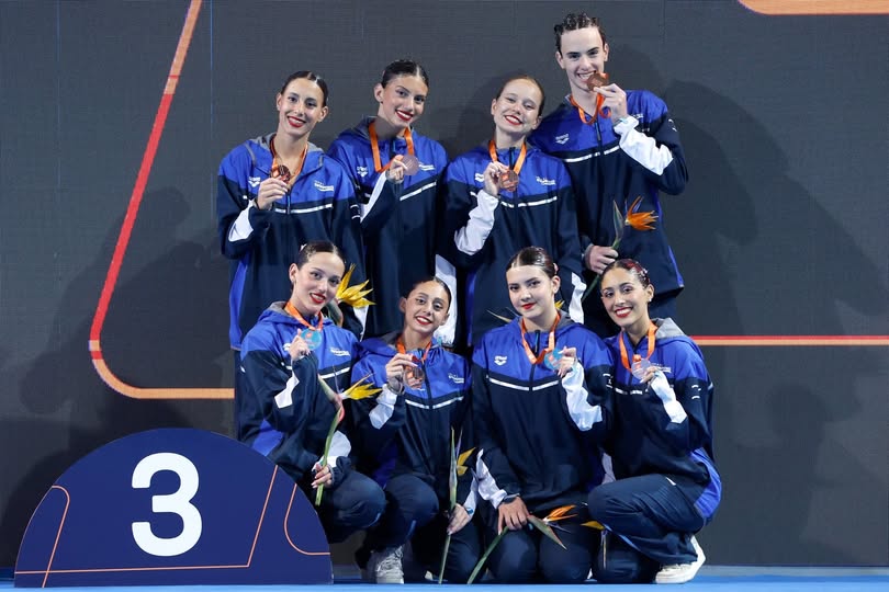 Сборная Израиля по синхронному плаванию завоевала бронзовую медаль